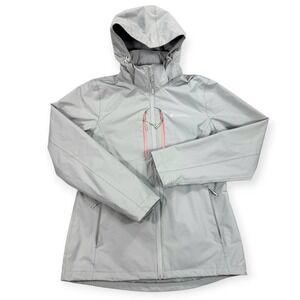 Mountain Warehouse Jacket Women's Size 8 Gray Extreme Ski Hooded Full Zip‎